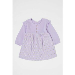 Rochie evazata cu model floral imagine