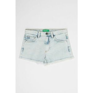 Pantaloni scurti din denim cu terminatii nefinisate imagine