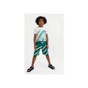 Pantaloni inot baieti - 303884765 - Poliester - Verde imagine
