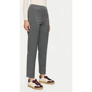 Pantaloni dama - 304171376 - Poliester/Viscoza - Gri imagine