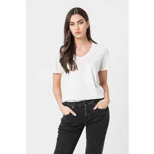 Tricou lejer cu decolteu in V imagine