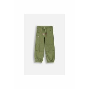 Pantaloni copii - tip parachute - verde - bumbac imagine