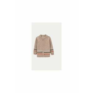 Cardigan baieti - 304488726 - Poliester/Viscoza - Bej imagine