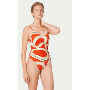 Costum de baie dama - 303574659 -Poliamida/Elastan - Portocaliu imagine