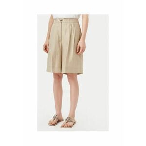 Pantaloni scurti dama bej - material in si poliester imagine
