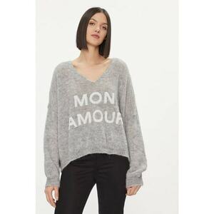 Pulover dama - 303878641 - Acril/Poliamida/Mohair - One Size INTL - Gri imagine