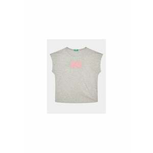 Tricou fete - 302095261 - Bumbac - Gri imagine