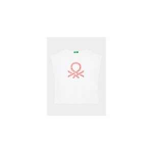 Tricou fete - 302095278 - Bumbac - Alb imagine