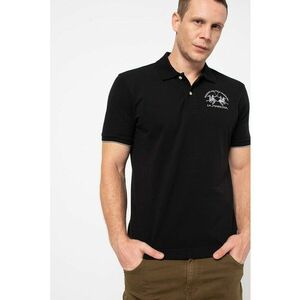 Tricou polo din material pique cu broderie logo imagine