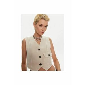 Vesta dama - 304759932 - Bumbac - Bej imagine