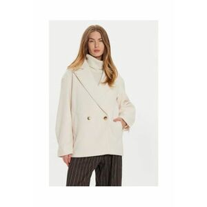 Palton alb - poliester - 85% poliester - 15% lana imagine