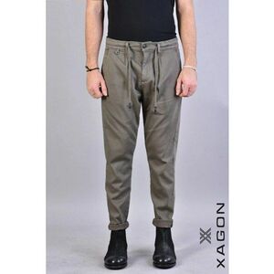 -Pantaloni cu închidere prin nasture și elastic în talie imagine