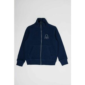 Bluza de trening din bumbac cu fermoar si buzunare frontale imagine