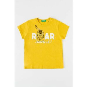 Tricou de bumbac cu imprimeu text imagine