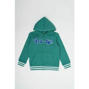 Hanorac cu fermoar si logo din material terry imagine