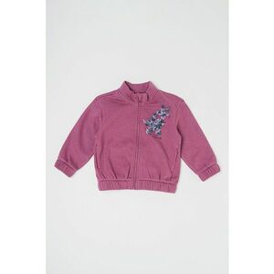 Bluza de trening cu fermoar si stele texturate imagine