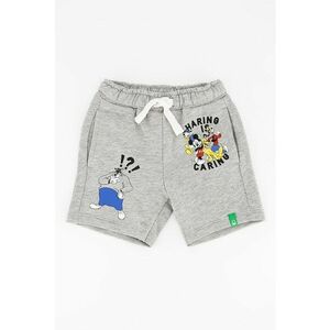 Pantaloni sport scurti de bumbac cu imprimeu grafic imagine
