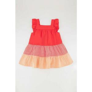 Rochie din bumbac cu model in carouri imagine