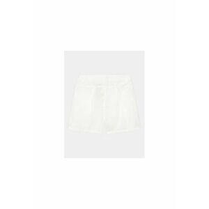Pantaloni scurti fete - 302098965 - Bumbac - Alb imagine