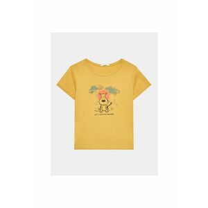 Tricou fete - 302101955 - Bumbac - Galben imagine