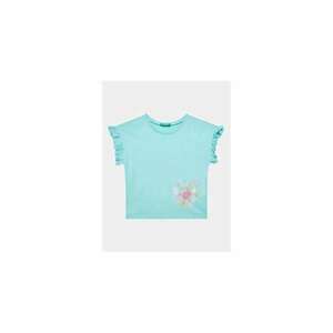 Tricou fete - 302093571 - Bumbac - Albastru imagine