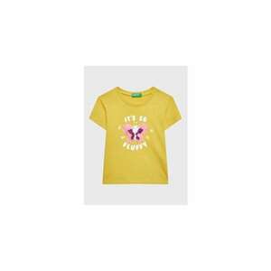 Tricou fete - 301772477 - Bumbac - Galben imagine
