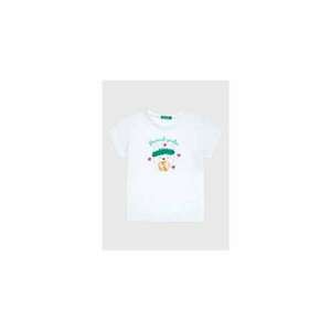 Tricou fete - 301772453 - Bumbac - 90 CM - Alb imagine