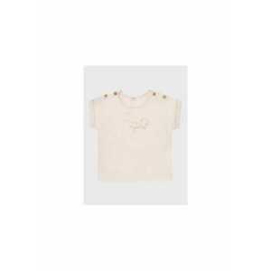 Tricou fete - 301769972 - Bumbac - Bej imagine