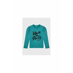 Bluza fete - 301249610 - Bumbac - Verde imagine