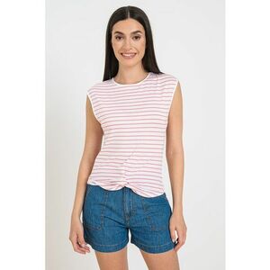 Top cu dungi si decolteu la baza gatului imagine