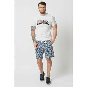 Tricou din bumbac cu decolteu la baza gatului imagine