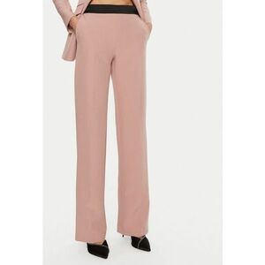 Pantaloni dama - 304776618 - Poliester - Roz imagine