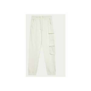 Pantaloni fete - 304547867 - Bumbac/Poliester reciclat - Gri imagine