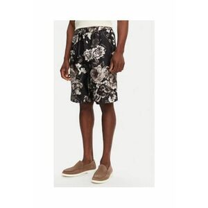 Pantaloni scurti Dolce Gabbana barbati - negru - matase - imagine
