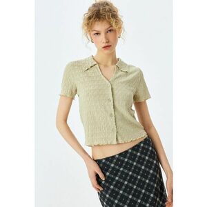 Camasa texturata cu maneci scurte imagine