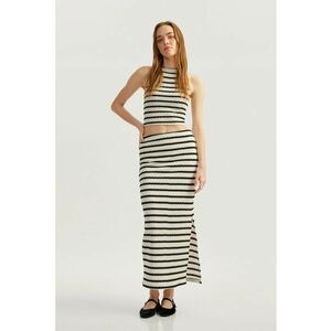 Fusta in dungi tricotata cu talie inalta imagine