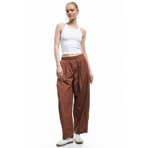 Pantaloni uni relaxed fit cu talie medie imagine
