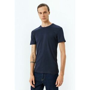 Tricou uni cu decolteu la baza gatului imagine