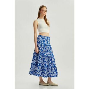 Fusta lunga evazata cu model imagine