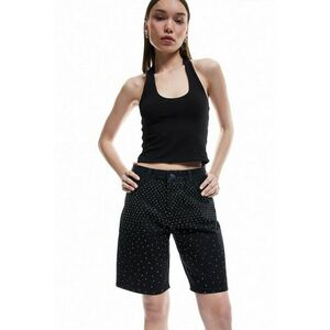 Pantaloni scurti de denim cu strasuri imagine