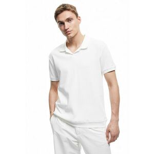 Tricou polo de bumbac cu striatii imagine