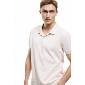 Tricou polo de bumbac cu striatii imagine