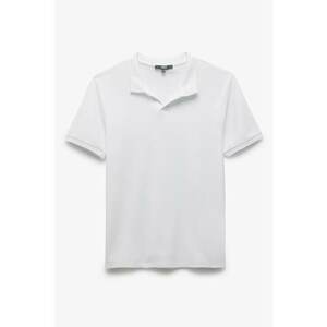 Tricou polo slim fit de bumbac imagine