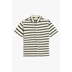 Camasa cu maneci scurte si model in dungi imagine