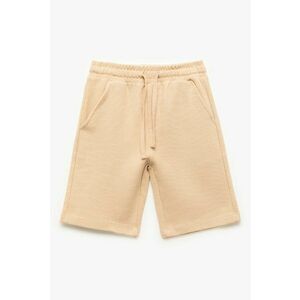 Pantaloni scurti texturati cu buzunare oblice imagine