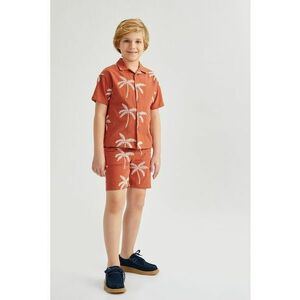 Pantaloni scurti din bumbac cu imprimeu tropical imagine