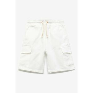 Pantaloni scurti din amestec de bumbac cu snur de ajustare imagine