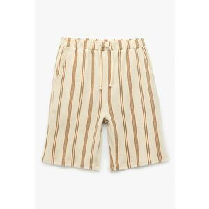 Pantaloni scurti cu snur de ajustare si buzunare laterale imagine