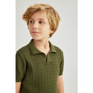 Tricou polo tricotat imagine