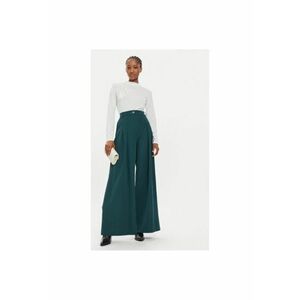 Pantaloni dama - 304875038 - Poliester - Verde imagine